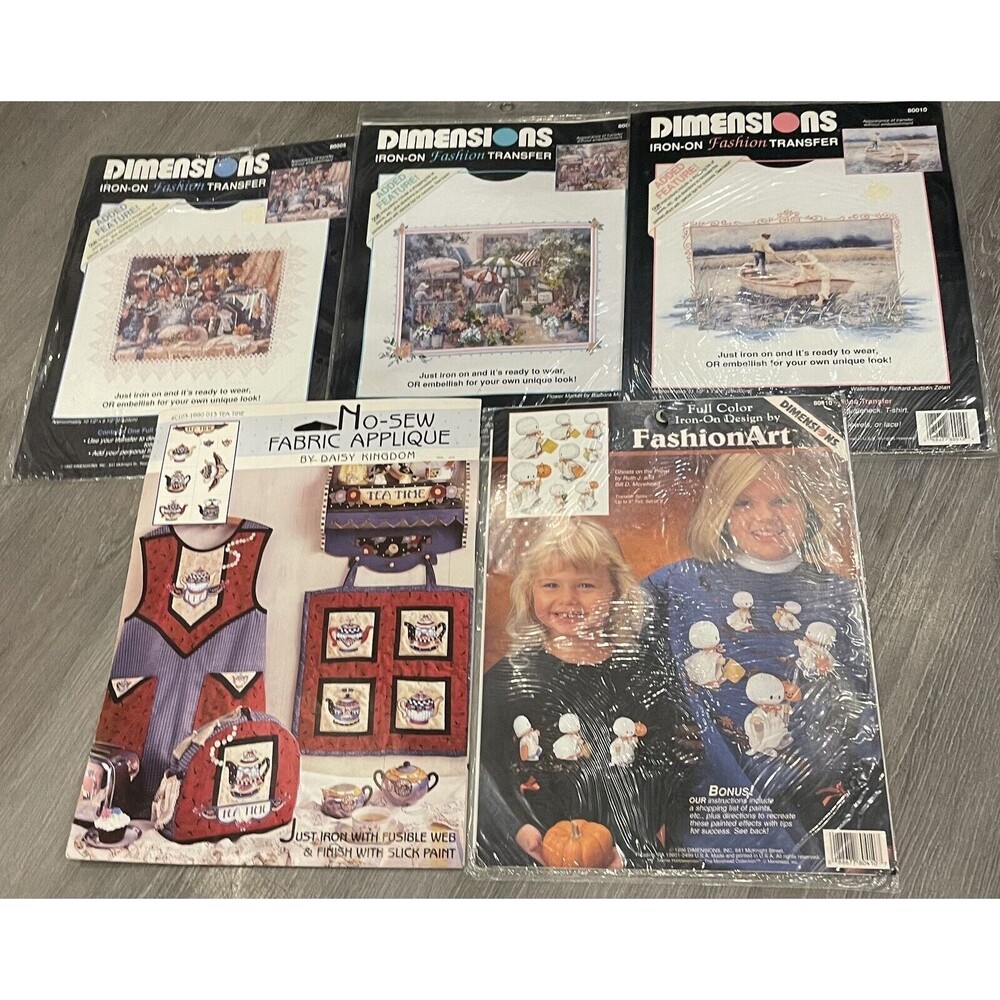 Vintage Iron On Transfers 1992 Pick One! Dimensions